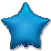 Шар с гелием фольга Звезда Синий 18&rdquo;
