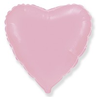 Шар с гелием фольга Сердце Пастель Розовый 18&rdquo;/45см