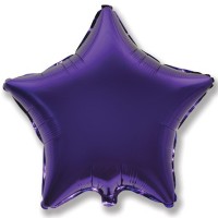 Шар с гелием фольга Звезда Фиолетовый 18&rdquo;
